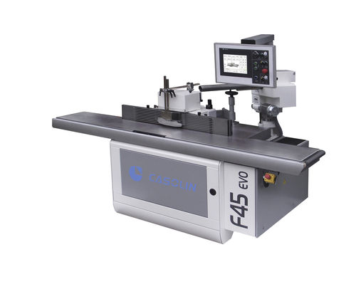 Tilting spindle molder - F 45 EVO - Casolin - for wood / with guard