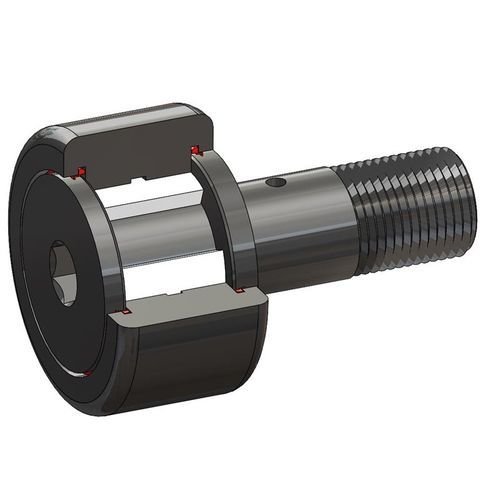Cam follower with needle-roller bearing - BCR-XB series - ACCURATE BUSHING - with hexagonal head / stud type / plastic