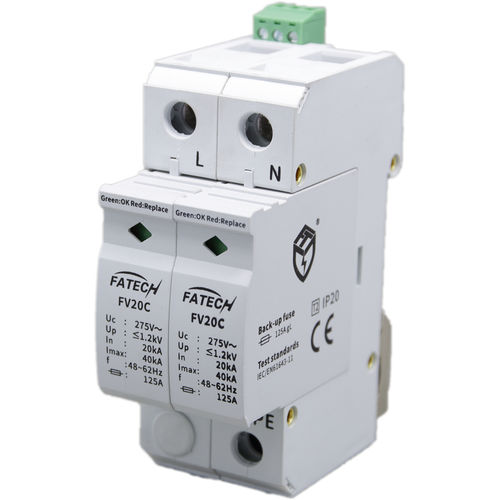 Type 2 surge arrester - FV20C/2-150S - FATECH ELECTRONIC (FOSHAN) CO., LTD - class II / remote signaling / for power supplies