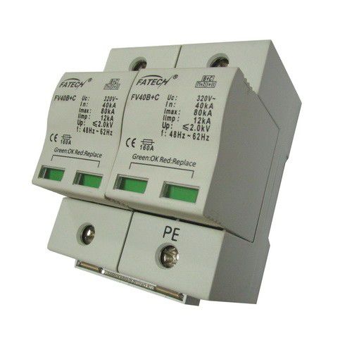 Type 1 surge arrester - FV40B+C/2-xxx S series - FATECH ELECTRONIC (FOSHAN) CO., LTD - type 2 / remote signaling / for power supplies