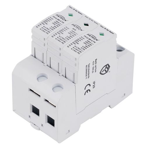 Type 1 + 2 surge arrester - FV12.5B+C/2+NPE-1000PVNS - FATECH ELECTRONIC (FOSHAN) CO., LTD - for photovoltaïc installations / plug-in / DC