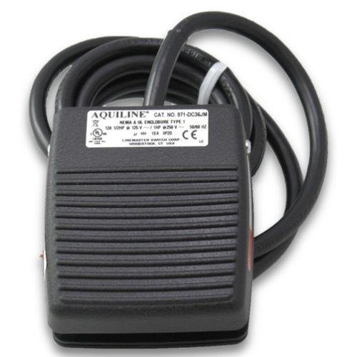Control foot switch - 971-DC38JM - Linemaster - security / electric / DPDT