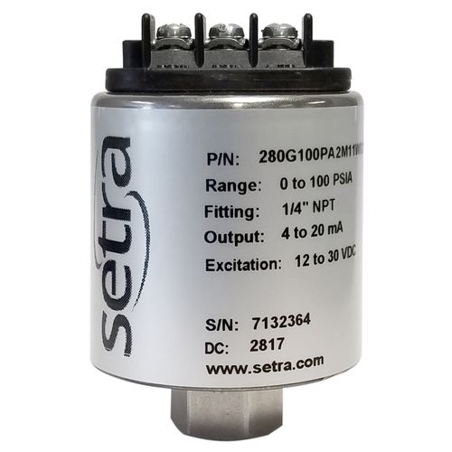 Absolute pressure sensor 280G SETRA thermal / analog / stainless