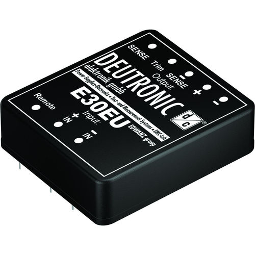 4:1 input voltage range DC/DC converter module - E30EU Series - DEUTRONIC - isolated / printed circuit / adjustable
