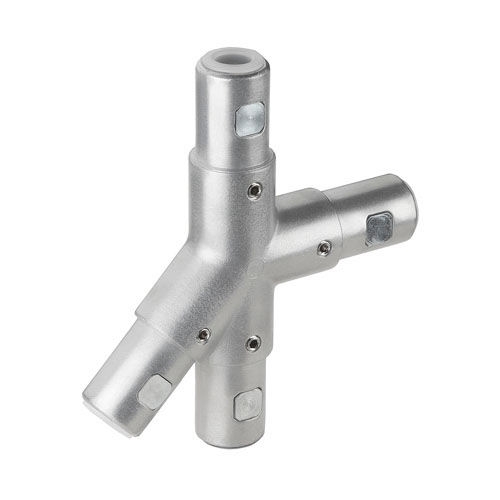 Railing tube connector - KI 40H-45&deg; - RK Rose+Krieger GmbH - round / cross / cast aluminum
