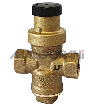 Water pressure regulator and reducer - MINIBRASS LF - RubinetteriaMalgorani - needle / brass