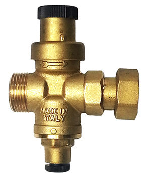 Water pressure regulator and reducer - MINIBRASS 104 MF - RubinetteriaMalgorani - needle / brass