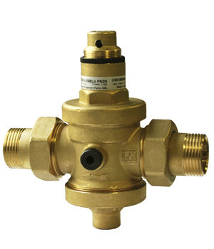 Water pressure regulator and reducer - EUROBRASS CR - RubinetteriaMalgorani - needle / brass / direct-acting