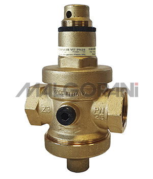 Water pressure regulator and reducer - EUROBRASS 143 - RubinetteriaMalgorani - needle / brass