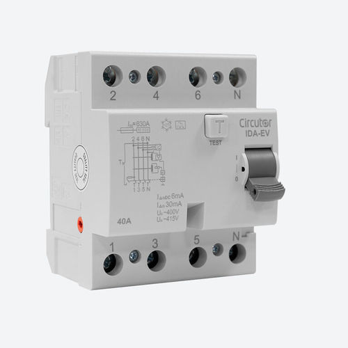 Differential residual current circuit breaker - IDA-EV-63-30 - CIRCUTOR - DC / single-phase / residual current