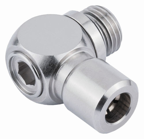 Pneumatic fitting - 656  - EISELE GmbH - screw-in / elbow / nickel-plated brass