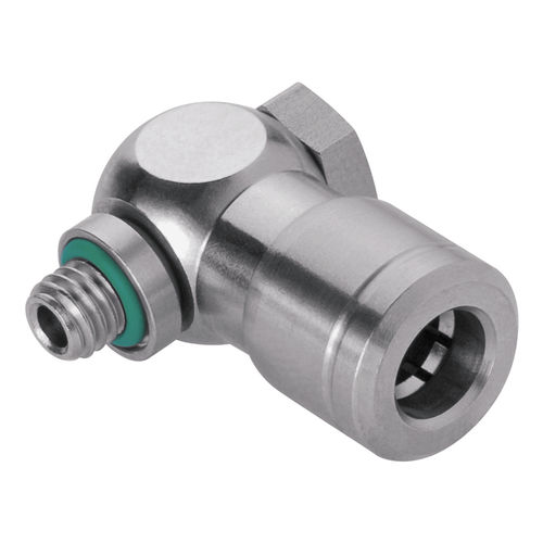 Pneumatic fitting - 935-K - EISELE GmbH - screw-in / elbow / stainless steel