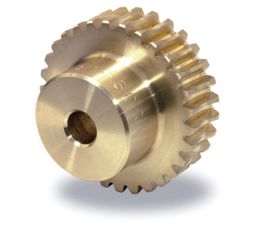 Worm gear - A 1B66MYK10R020 - Quality Transmission Components - straight-toothed / hub