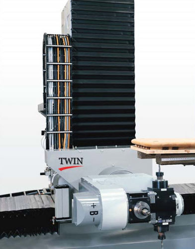 6-axis machining center - TWIN - Bacci - horizontal