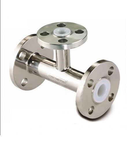 Hydraulic fitting - BUENO TECHNOLOGY - flange / T-shaped / PFA