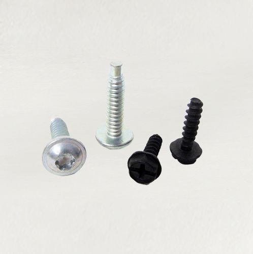 Fastening screw - REMFORM® - Acument Global Technologies - hexagonal washer-head / slotted / plastic