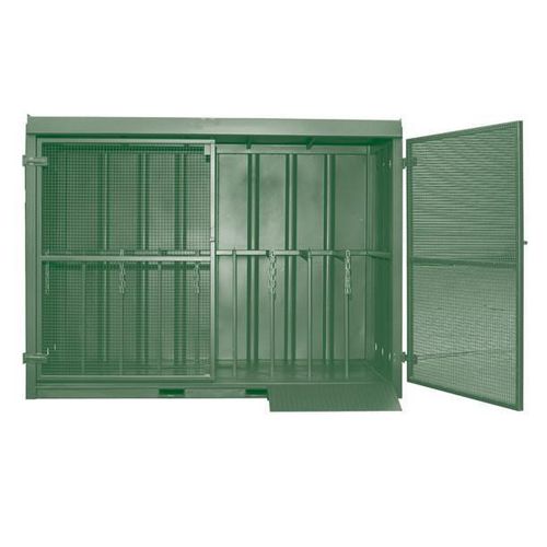 Storage cabinet - GB30 - Empteezy - floor-mounted / double-door / mild steel