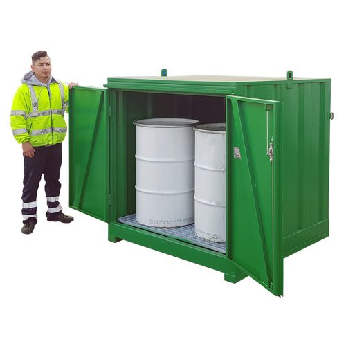 Storage cabinet - DS1P - Empteezy - floor-mounted / hinged door / mild steel
