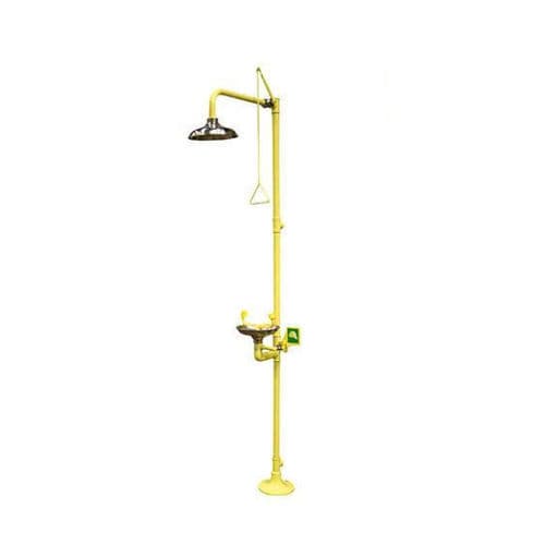 Floor-standing safety shower - FSCS-SSHB - Empteezy - with eyewash station