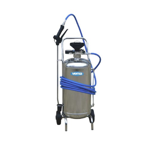 Mobile spray unit - 16.11 - Vema - liquids / stainless steel / for disinfection