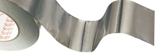 Double-sided adhesive tape - 330 - Scapa - conductive / aluminum / for automotive applications