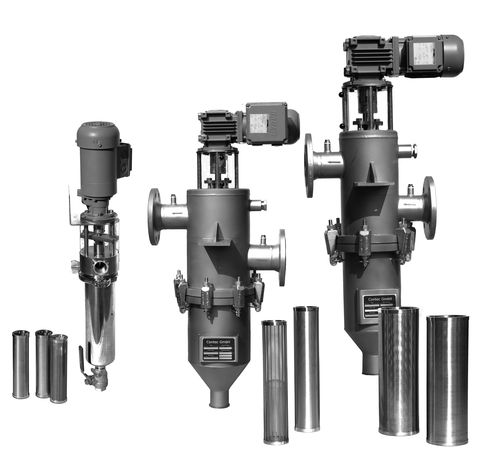 Liquid filter - Contec GmbH Industrieausrüstungen - basket / self-cleaning / wedge wire