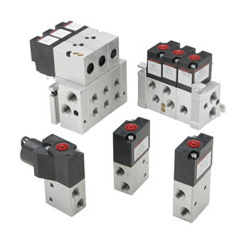 4-way solenoid valve - 310, 410 Series - Humphrey Products - 3-way / 2-way / NC