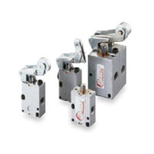 Poppet pneumatic directional control valve - 330 series - Bonesi Pneumatik s.r.l. - roller lever / with plunger / 3/2-way
