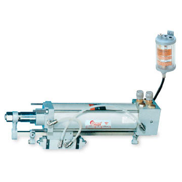 Hydro-pneumatic cylinder - UDR series - Bonesi Pneumatik s.r.l. - with piston rod / double-acting
