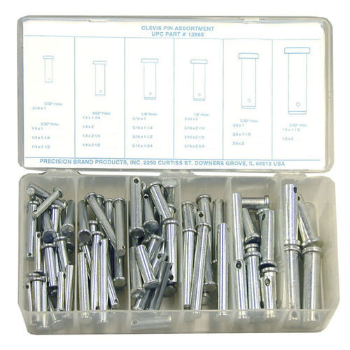 Carbon steel clevis pin - 13965 - Precision Brand Products - with pin hole