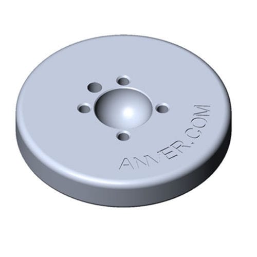 Round vacuum pad FP38 ANVER Vacuum System Specialists metal / foam