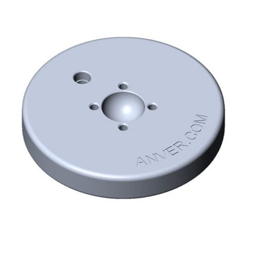 Round vacuum pad - FP48 - ANVER Vacuum System Specialists - metal / foam