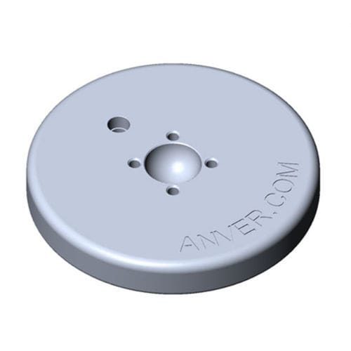Round vacuum pad FP58 ANVER Vacuum System Specialists metal / foam