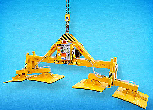 Arch stone vacuum lifting device - E2400M4-126FPSP - ANVER Vacuum System Specialists - for heavy loads / electric / custom
