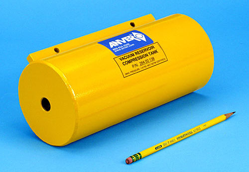 Vacuum tank - 28400138	 - ANVER Vacuum System Specialists - steel / coated / horizontal