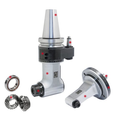 90° angle head - Classic Line - GERARDI - 0 - 90° / for machining units / milling