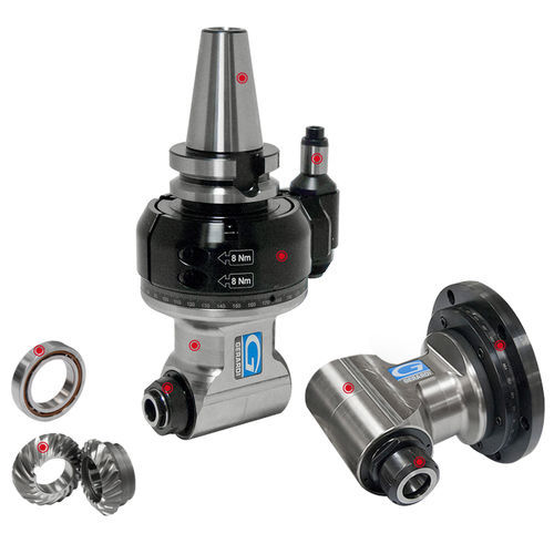 90° angle head - Evolution Line - GERARDI - 0 - 90° / for machining units / milling