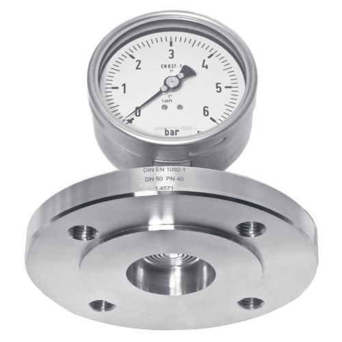 Diaphragm seal with flange connection - D702   - Manfred Jünemann Mess- und Regeltechnik GmbH - for pressure gauges / chemical
