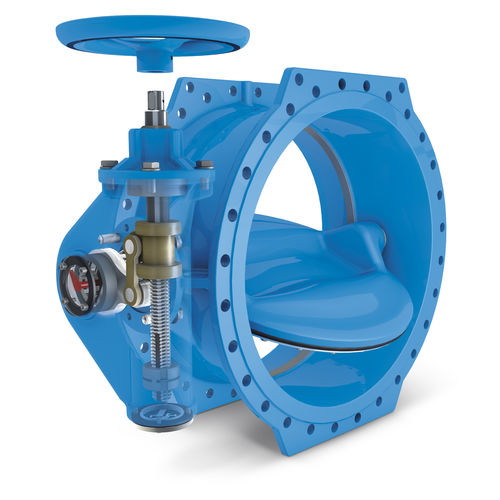 Butterfly valve - ROCO Wave - Belgicast - with handwheel / isolation / for water