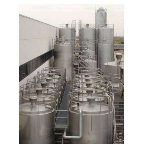Storage tank - CFP - Pierre GUERIN - for the food industry / stainless steel / cylindrical