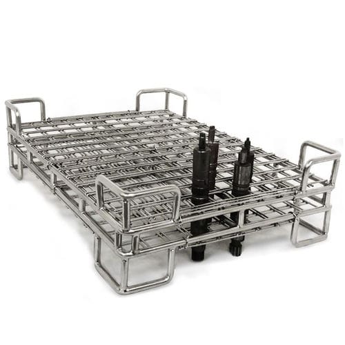 Transport for parts cleaning basket - Neri Makina Müh. San. ve Tic. Ltd. Şti. - heat treatment / stainless steel / washing