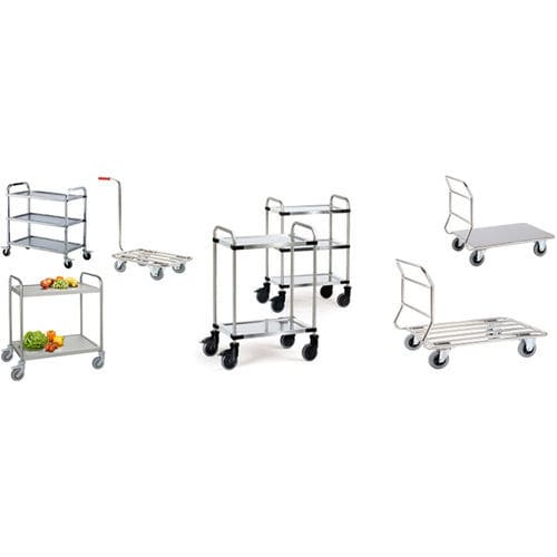 Transport cart - Neri Makina Müh. San. ve Tic. Ltd. Şti. - stainless steel / for the food industry