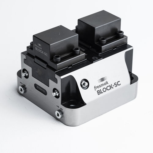 Machine tool vise - BLOCK-SC - Fresmak - hydraulic / horizontal / self-centering
