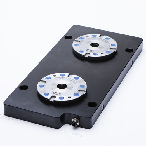 Round zero-point clamping system - 0-MAK Placa doble - Fresmak