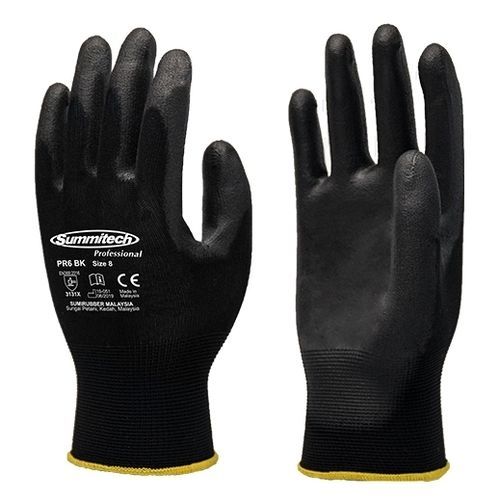 Handling protection gloves - PR6 BK - Sumirubber Malaysia Sdn. Bhd. - industrial / abrasion-resistant / PU