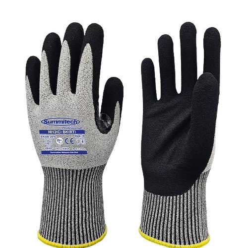 Handling protection gloves - NI12(C) BK(RT) - Sumirubber Malaysia Sdn. Bhd. - industrial / for the paper industry / anti-cut