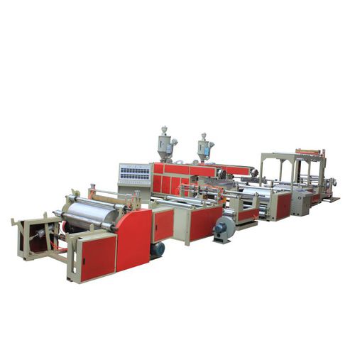 High-speed laminating machine - Zhejiang Deguang Machinery Co. , Ltd. - with extruder / for paper / for aluminum foil