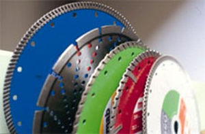 Diamond abrasive disc - ø 110 - 400 mm - MOLEMAB - for finishing / perforated