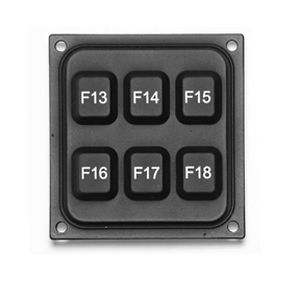 Panel-mount keypad - KP6000 Series - CTI Electronics Corporation - silicone rubber / USB / IP66