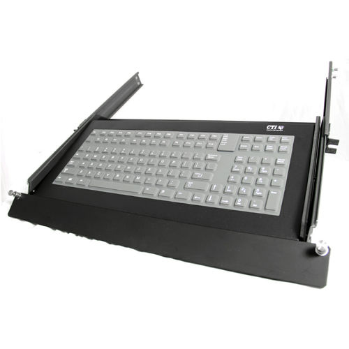 Rack drawer keyboard - KI3700 Series - CTI Electronics Corporation - with mechanical keys / 101-104 keys / industrial